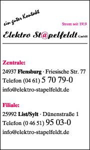 Elektro Stapelfeld Flensburg Banner