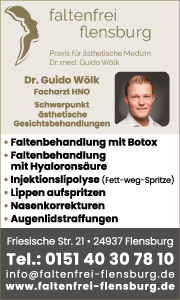 Kontaktdaten der Facharztpraxis für Ästhetische Medizin Dr. Wölk in Flensburg