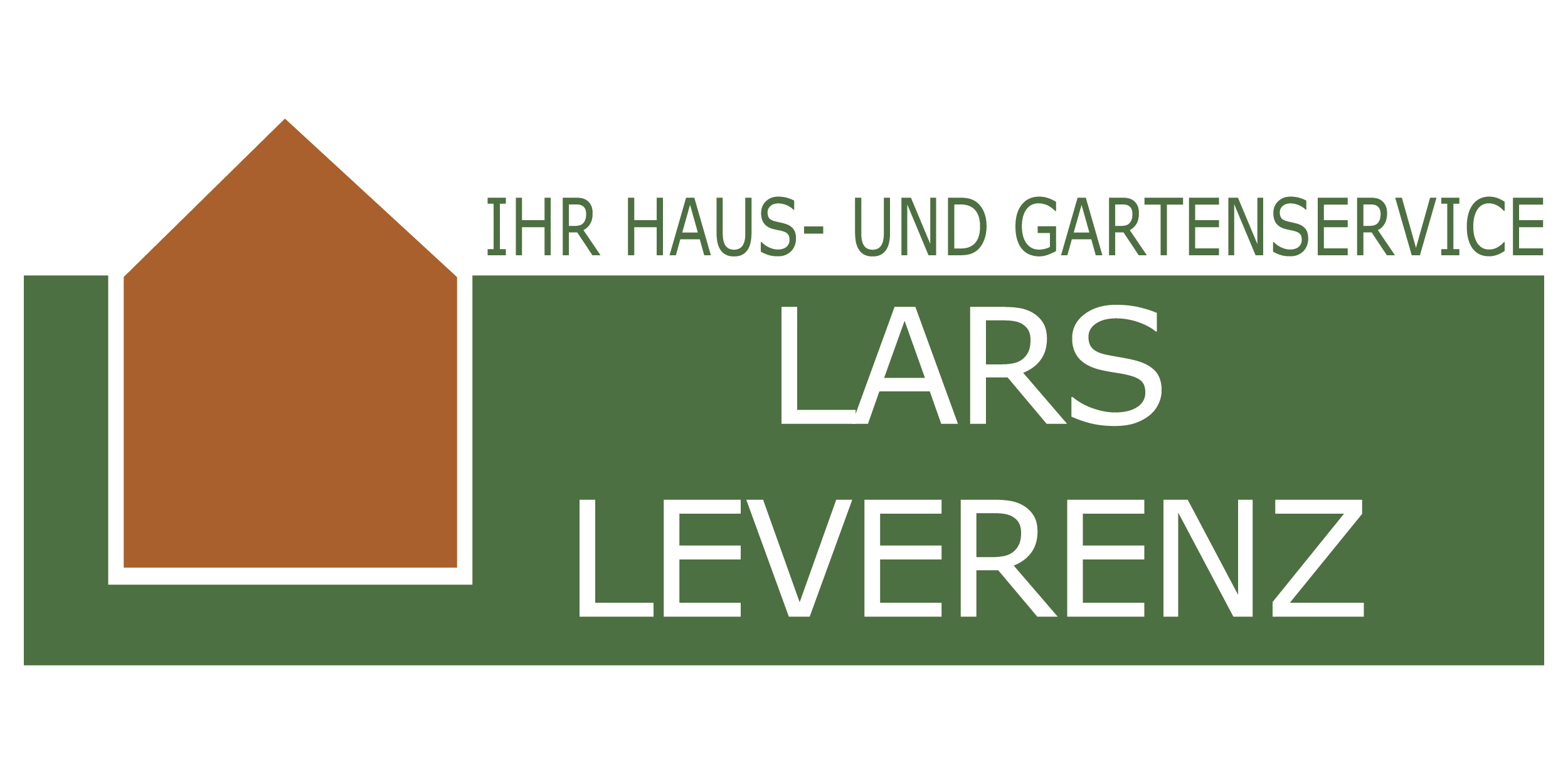 Logo der Firma Lars Leverenz Haus- und Gartenservice in Satrup als modernes Zeichen für Gartenbau, Hausmeisterservice und Winterdienstleistungen